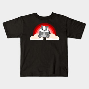 Badger Comic Rainbow Kids T-Shirt